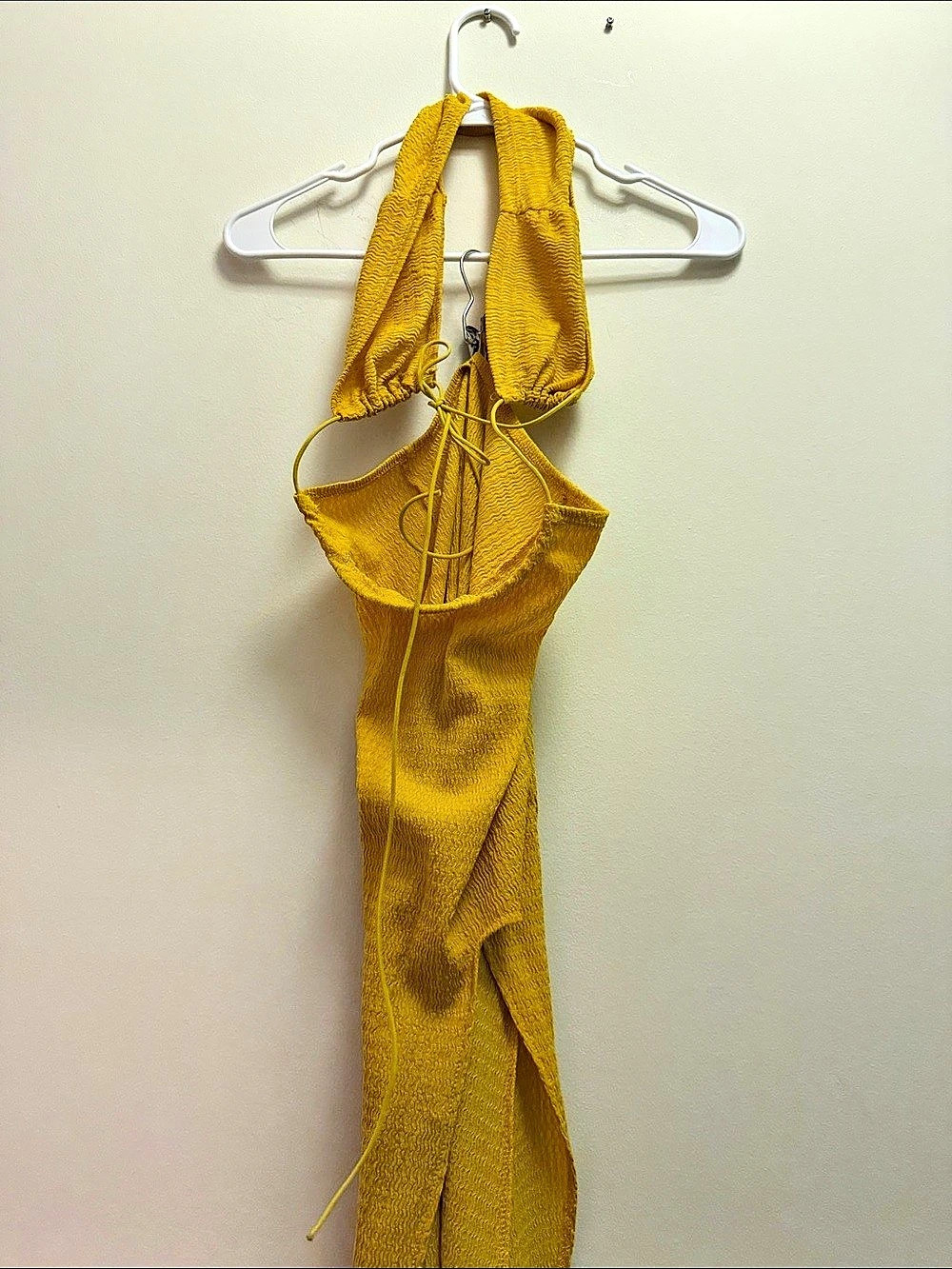 Yellow Halter Maxi Dress